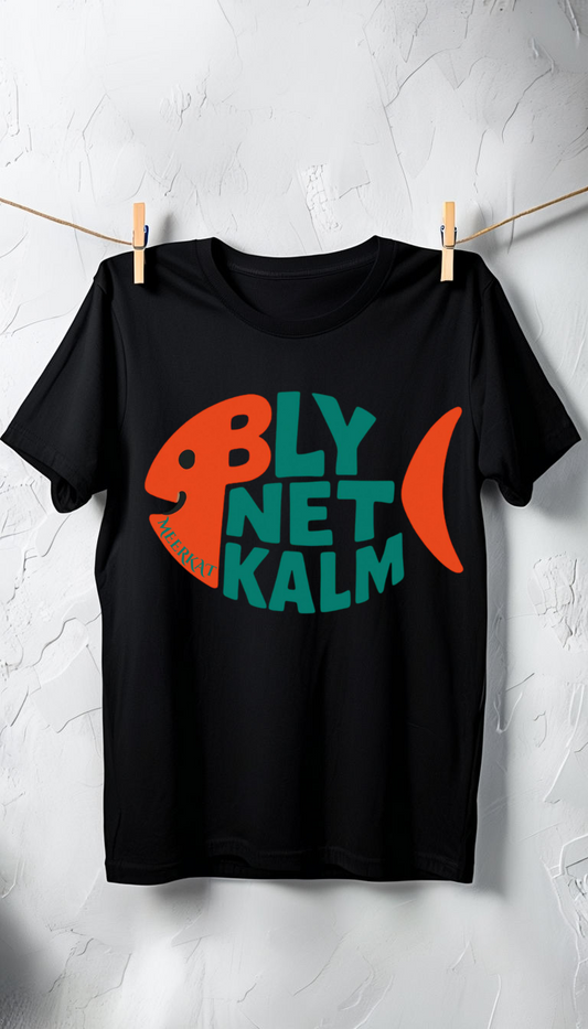 MEERKAT T-SHIRT BLY NET KALM VIS(ORANJE)