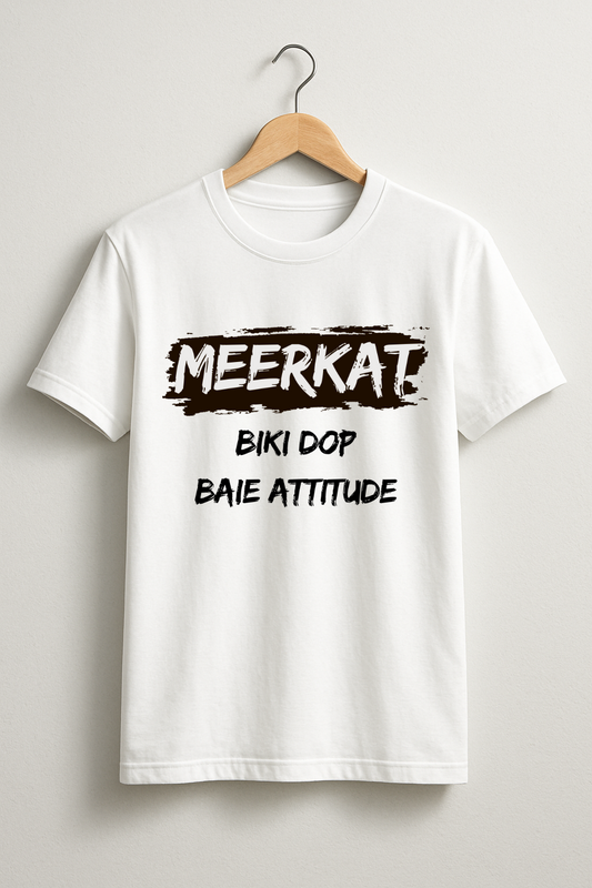 MEERKAT T-SHIRT BIKI DOP BAIE ATTITUDE