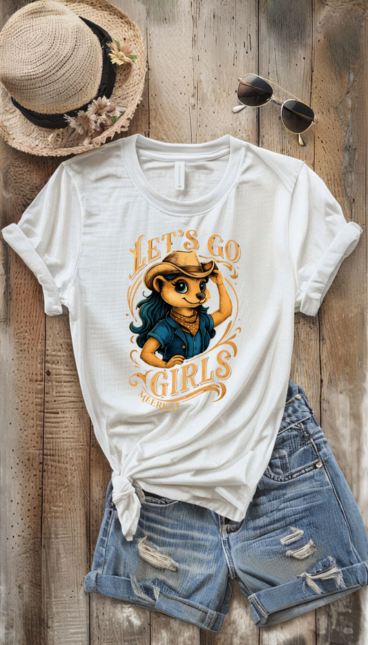 MEERKAT T-SHIRT COW GIRL