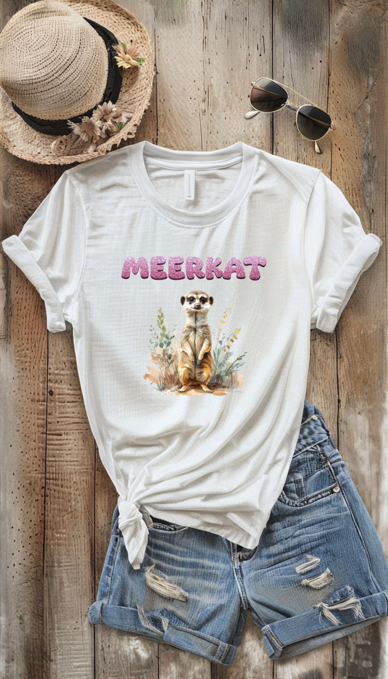 MEERKAT T-SHIRT GLITTER