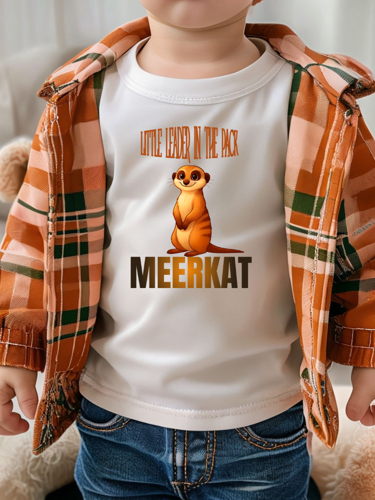 MEERKAT T-SHIRT LITTLE LEADER IN THE PACK