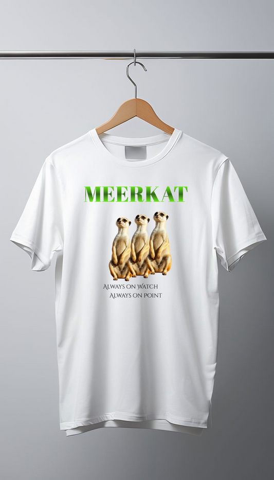 MEERKAT T SHIRT ALWAYS ON WATCH