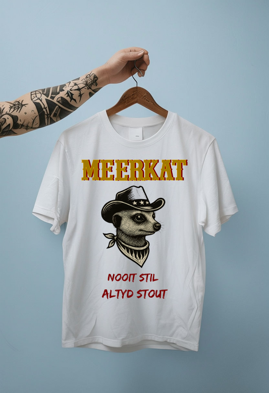 MEERKAT T-SHIRT NOOIT STIL ATLYD STOUT