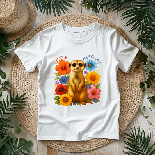 MEERKAT T-SHIRT LITTLE MEERKAT FLOWERS