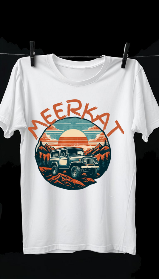 MEERKAT T-SHIRT JEEP SUNSET